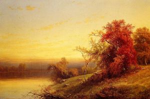 Autumnal Landscape II -   William Mason Brown Oil Painting