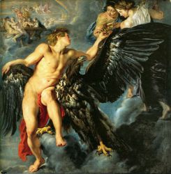 Rape of Ganymede -   Peter Paul Rubens oil painting