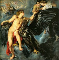 Rape of Ganymede - Peter Paul Rubens oil painting