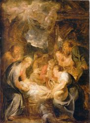 Adoration of the Shepherds II -  Peter Paul Rubens Oil Painting