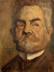 Portrait of Leopold Czihaczek II -  Egon Schiele Oil Painting