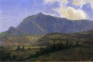 Indian Encampment -   Albert Bierstadt Oil Painting