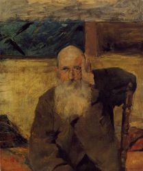 Old Man at Celeyran - Henri De Toulouse-Lautrec Oil Painting