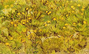 A Field of Yellow Flowers - Vincent Van Gogh Oil Painting