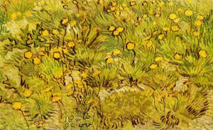 A Field of Yellow Flowers -   Vincent Van Gogh Oil Painting