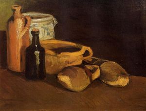 Still Life with Clogs and Pots -  Vincent Van Gogh Oil Painting