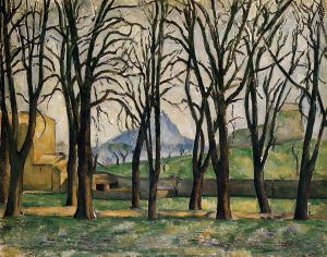 Chestnut Trees at the Jas de Bouffan -   Paul Cezanne Oil Painting