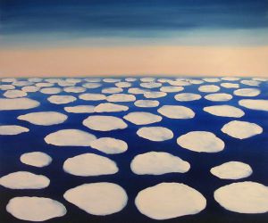 Sky Above The Clouds -Georgia O'Keeffe Oil Painting