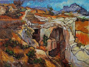 Entrance to a Quarry near St. Remy -   Vincent Van Gogh Oil Painting