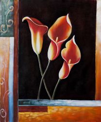 Catherine's Callas - Oil Painting Reproduction On Canvas