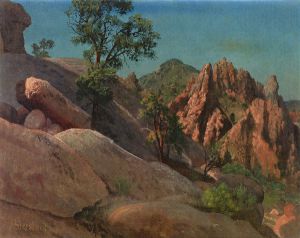 Landscape Study: Owens Valley, California -  Albert Bierstadt Oil Painting