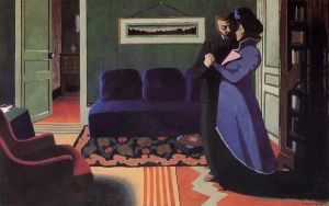 The Visit -  Felix Vallotton Oil Painting