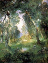 Forest Glade, Santa Barbara -   Julius LeBlanc Stewart Oil Painting
