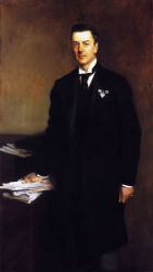 The Right Honourable Joseph Chamberlain -   John Singer Sargent Oil Painting