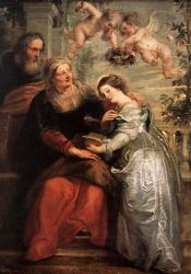 The Education of the Virgin -   Peter Paul Rubens oil painting