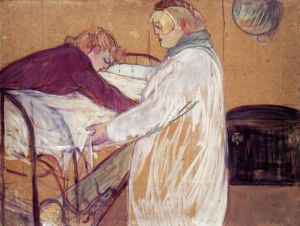 Two Women Making the Bed - Oil Painting Reproduction On Canvas