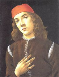 Portrait of a Young Man -  Sandro Botticelli Oil Painting