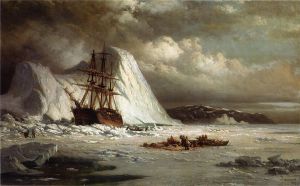 Icebound Ship - William Bradford Oil Painting