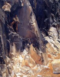 Marble Quarries at Carrara -   John Singer Sargent Oil Painting