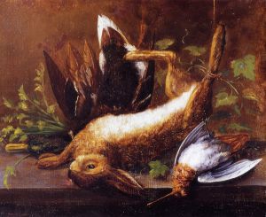 Rabbit, Duck and Snipe -  William Aiken Walker oil painting