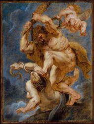 Hercules as Heroic Virtue Overcoming Discord - Peter Paul Rubens Oil Painting