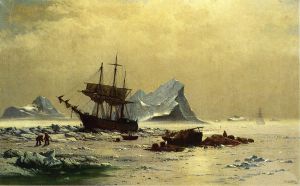 Among the Ice Floes -   William Bradford Oil Painting