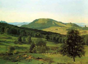 Hill and Dale -   Albert Bierstadt Oil Painting