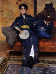 The Blue Kimono II - Oil Painting Reproduction On Canvas