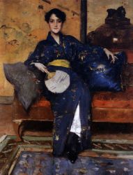 The Blue Kimono II - Oil Painting Reproduction On Canvas