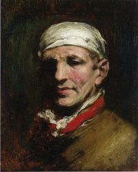 Man with Bandana - William Merritt Chase Oil Painting