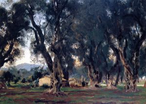 Olive Trees at Corfu -   John Singer Sargent Oil Painting