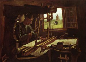 Weaver near an Open Window - Oil Painting Reproduction On Canvas
