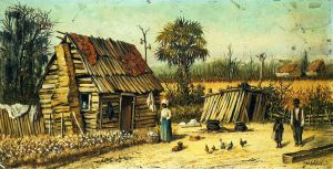 Plantation Scene - Oil Painting Reproduction On Canvas