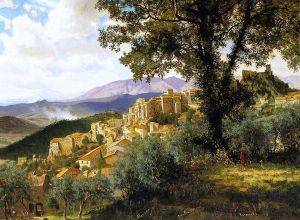 Olevano -   Albert Bierstadt Oil Painting