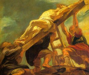 The Raising of the Cross - Peter Paul Rubens oil painting