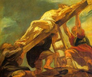 The Raising of the Cross -   Peter Paul Rubens oil painting