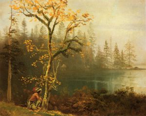 Indian Scout -   Albert Bierstadt Oil Painting