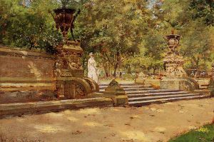 Prospect Park, Brooklyn -  William Merritt Chase Oil Painting