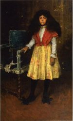 Portrait of Erla Howell -   William Merritt Chase Oil Painting Mary Cassatt Oil Painting