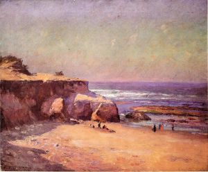 On the Oregon Coast - Theodore Clement Steele Oil Painting
