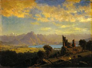 Scene in the Tyrol -   Albert Bierstadt Oil Painting