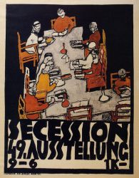 Forty-Ninth Secession Exhibition Poster - Egon Schiele Oil Painting