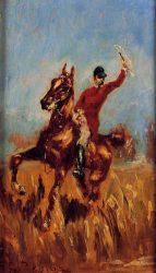 Master of the Hunt -  Henri De Toulouse-Lautrec Oil Painting