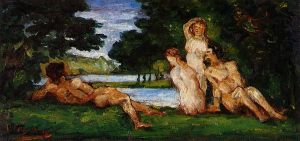 Bathers II -  Paul Cezanne oil painting