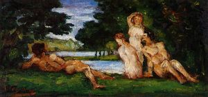 Bathers II - Paul Cezanne oil painting