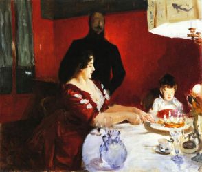 Fete Famillale: The Birthday Party - John Singer Sargent Oil Painting