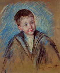 Portrait of Master St. Pierre (study) -  Mary Cassatt Oil Painting