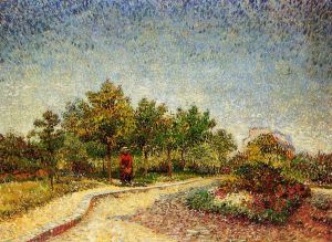 Lane in Voyer d'Argenson Park at Asnieres - Vincent Van Gogh Oil Painting