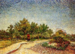 Lane in Voyer d\'Argenson Park at Asnieres -  Vincent Van Gogh Oil Painting