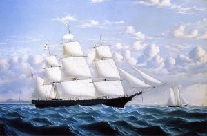 Clipper Ship \'Northern Light\' of Boston -   William Bradford Oil Painting